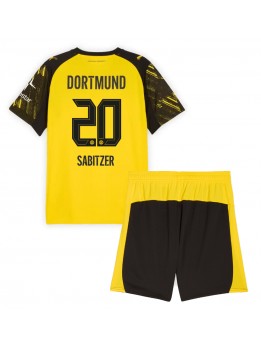 Borussia Dortmund Marcel Sabitzer #20 Replika Hemmakläder Barn 2025-26 Kortärmad (+ byxor)